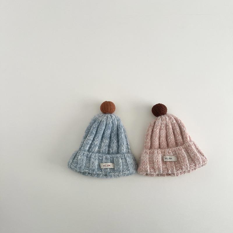 New Baby Knit Hat with Winter Warm Beanie for Boys Girls Cute Infant Toddler Cap Soft  Earflap Hat Gift 2-6 Years