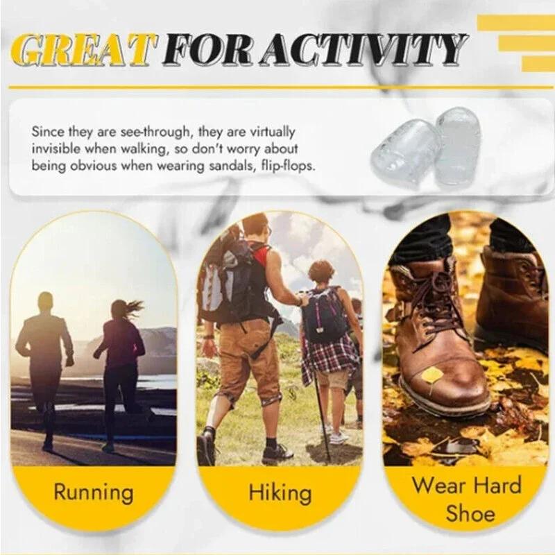 Toe Protector Silicone Toe Caps Anti-Friction Breathable Toe Protector Soft Silicone Foot Corns Blisters Toe Cap Cover Foot Care