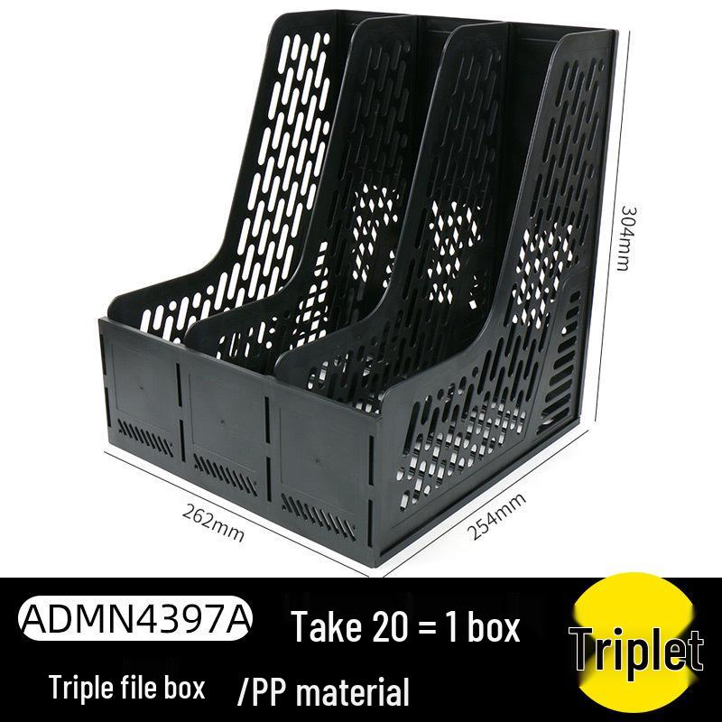 Morning MG Light Three-Tier Document Tray and Storage Rack for Desktop Organization