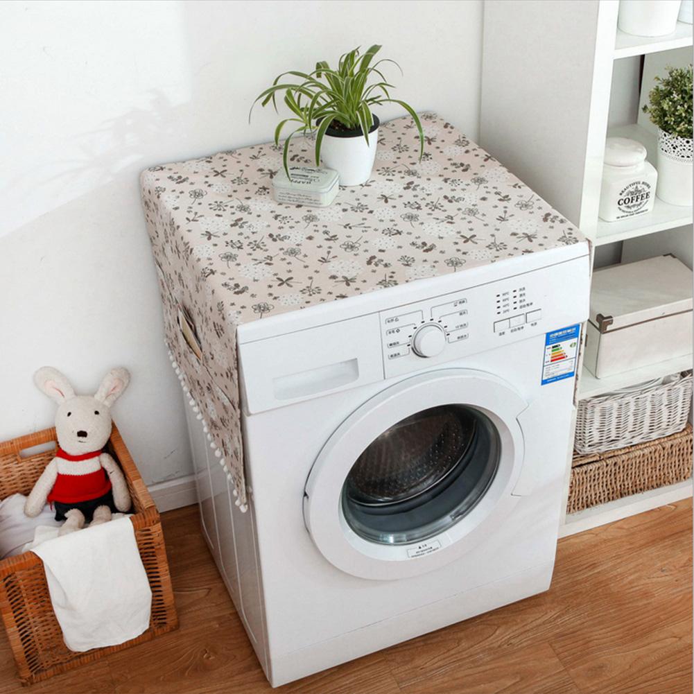 Multi purpose Cotton Linen Dustproof Cover Protector for Fridge Washing Machine