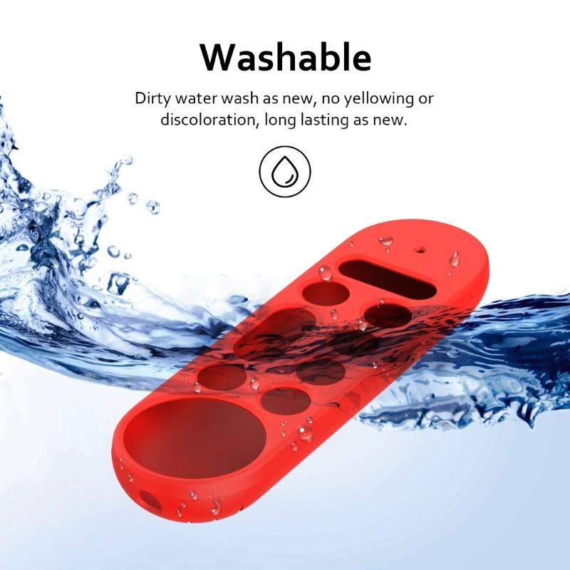 AntiDust Remote Sleeve Soft Silicone Protector Case for TV Streamer 4K 2024 Remote Ergonomic Silicone Remote Protector