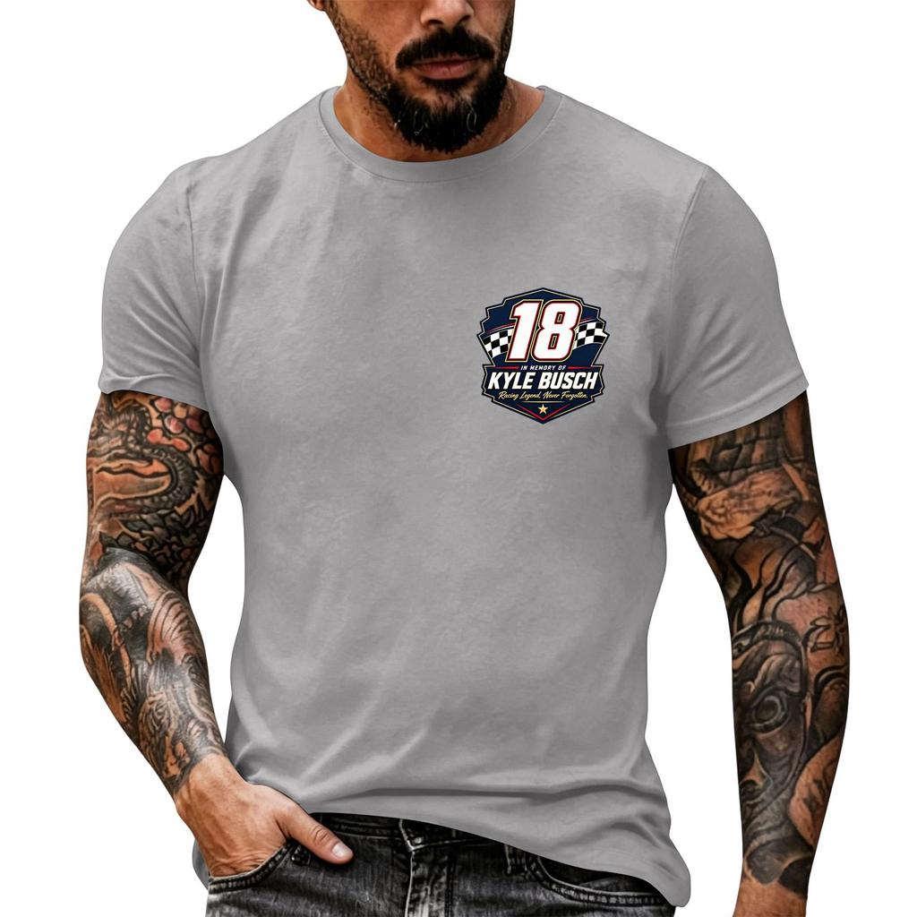 Men's Short Sleeve Graphic T Shirt Racing Inspired Casual Top Vintage Style Motorsport Enthusiast Tee Comfortable Fit