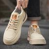 Herren Plateau-Sneakers Herbst-Trend Rutschfest Vielseitig Freizeitschuhe 2024 Neu Hochwertiges Leder Kurze Stiefel Zapatillas Hombre