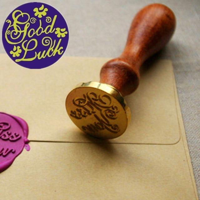 Unique Wood Handle Wax Seal Stamp Wedding Custom/Greetings Envelope Seal Scrapbooking Greetings Wax Seal Stamps