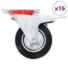 VidaXL 16 Pcs Swivel Castors 100 Mm