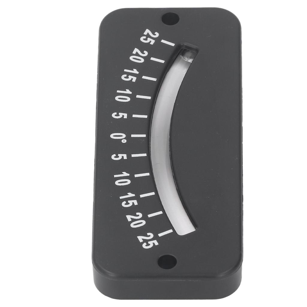 25 degrees  Glass Tube Inclinometer Clear Scale ABS Mini Angle Inclinometer for Horizontal Micro Angle Test