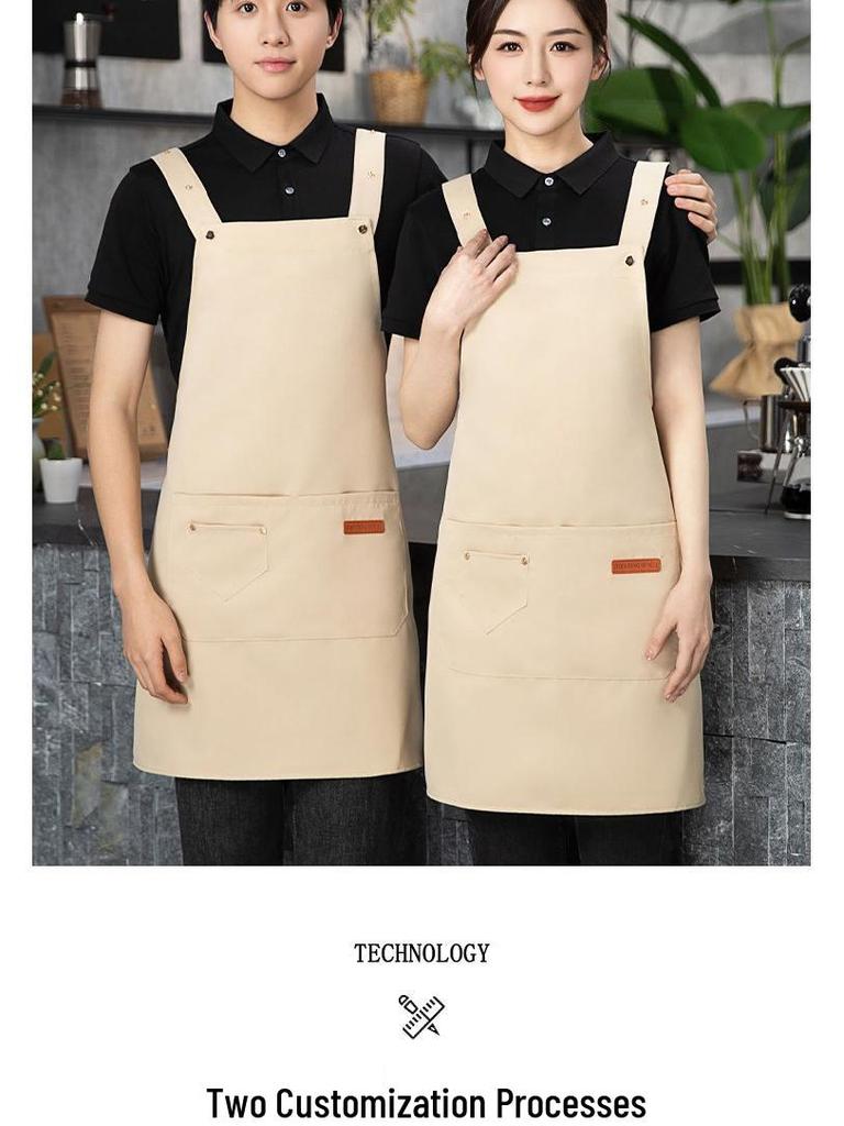 Waterproof Canvas Apron for Coffee Shops, Catering, and Baking