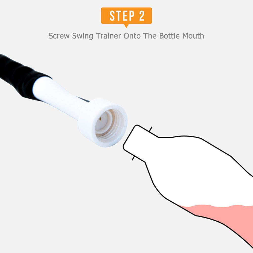 Swing Trainer Practice Stick with Weight Correct Grip Indoor Training Aid for Beginners Visual Alignment