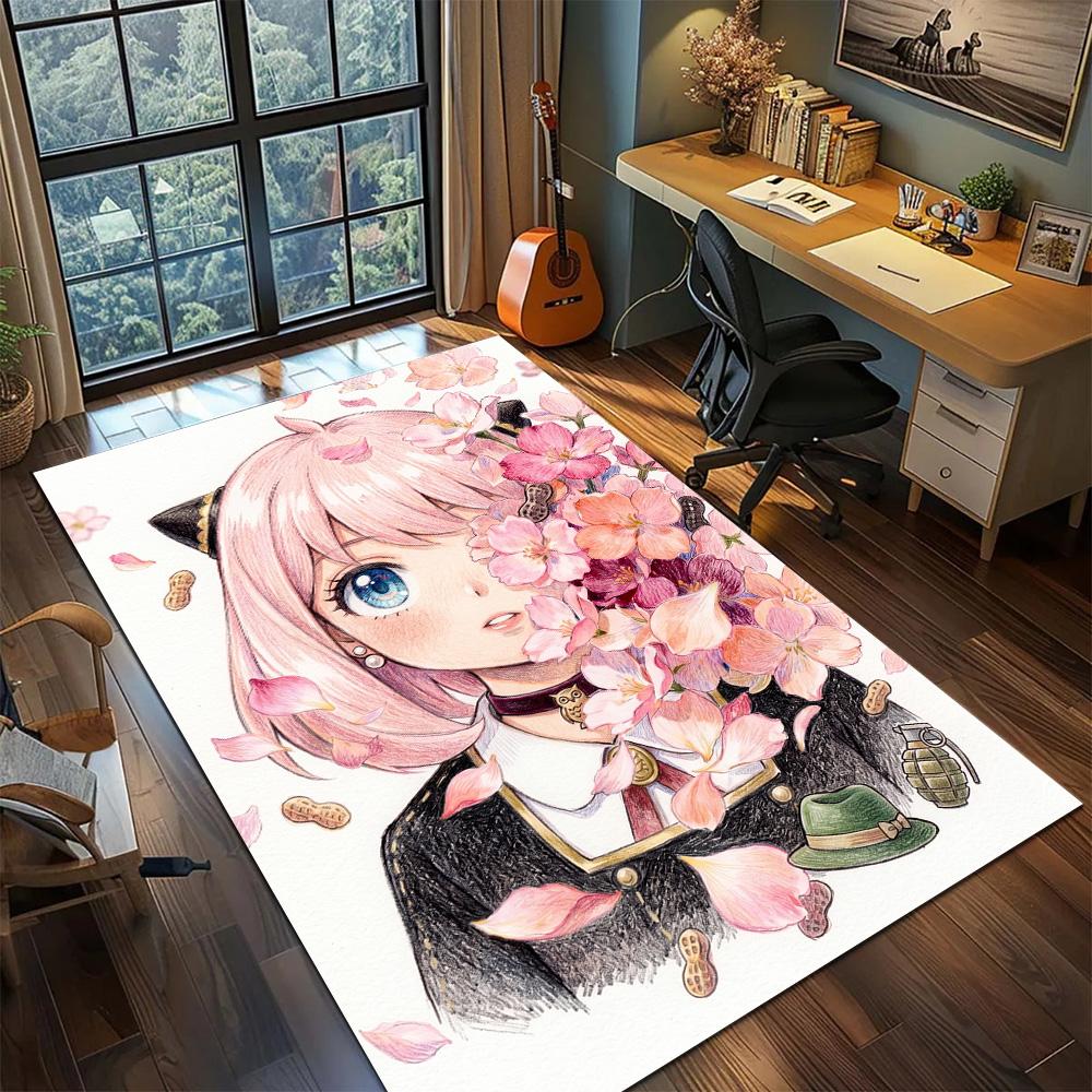 

SPY×FAMILY Carpet Floor Mat Large Area Gamer Bedroom Washable Non Slip Home Room Decor YUN6512 60x90cm