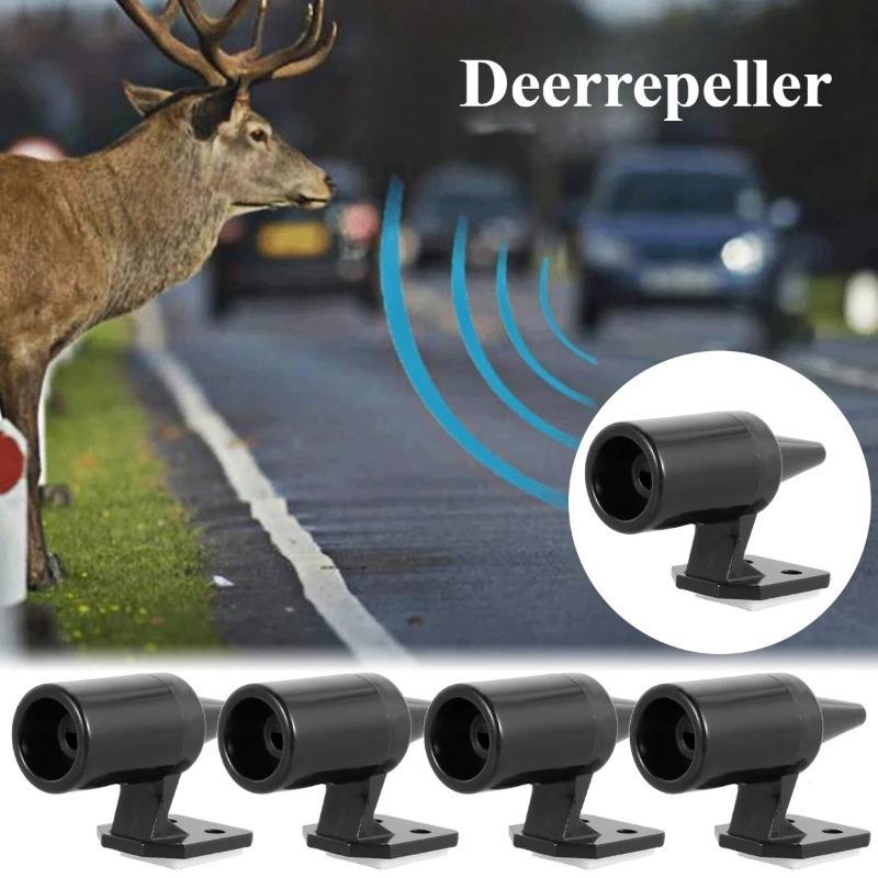 4Pcs Anti Collision Siren Deer Repeller Wildlife Repel Warn Device for Vehicle Field Drive Animal Warn Whistles Alert Equipment