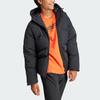 Adidas Big Baffle Jacket 530 Down Jacket With Logo Hooded Long Sleeve Men Jacket Black IK3156