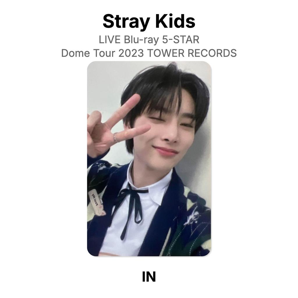 Stray Kids LIVE Blu-ray 5-STAR Dome Tour 2023 TOWER RECORDS Official Photocard
