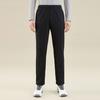Anta Training Series Solid Color Mid Waist Straight Leg Fleece Casual Pants Men Bottoms Basic-Black 152347309-1