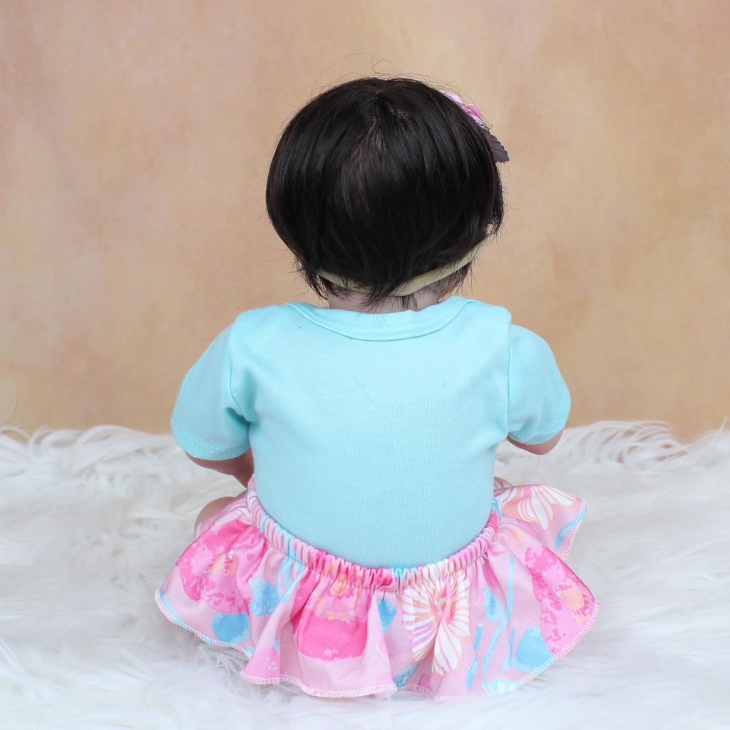 BZDOLL 48 CM 3D tón pleti Viditelné žíly Měkký silikon Reborn Hračka pro panenky pro dívku 19palcové dětské oblékání Boneca realistické