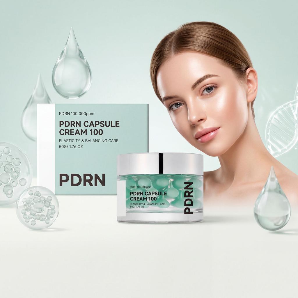 Facial Capsule Cream Daily Gentle Moisturizing Hydrating Refreshing Non-Greasy Nourishing Face Care Cream 50g