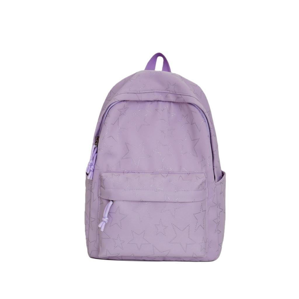 Zaino per la scuola Zaino per studenti di alto valore Zaino con stampa di stelle Zaino di grande capacità Zaino casual semplice e leggero