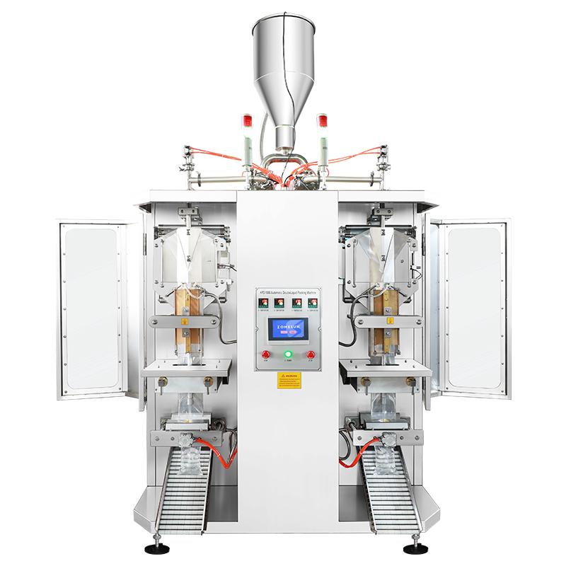ZONESUN ZS-GJH2 Zweikanal-Flüssigkeitsbeutel Beutelmilch Wasserbeutel Automatische Verpackungsmaschine