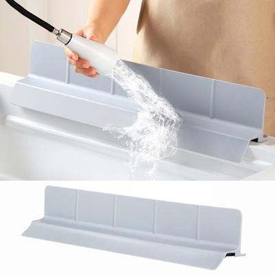 With Large Suction Cup Silicone Sink Barrier Flexible Sink Flap Sink Anti-Splash Strip  Bar Sink