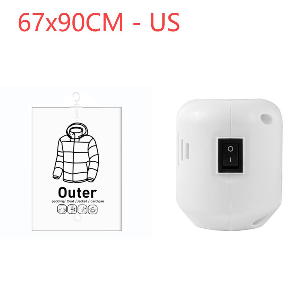 Hanging Vacuum Bags Space Saving Clothes Compression Storage Bag Reusable Empty Pump Bags Clothes Wardrobe Quilt Vacuum Pack