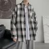 2024 Checkered Long Sleeved Shirt Ins Loose Shirt Men'S Summer Trend Versatile Casual Jacket