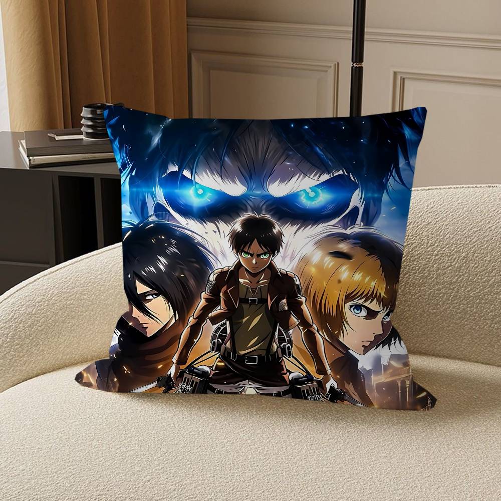 Anime A-attack On Titan Stitch Lucky Dragon Pillow Cover Sofa Cushion Cover Home Room Decoration Children Gift