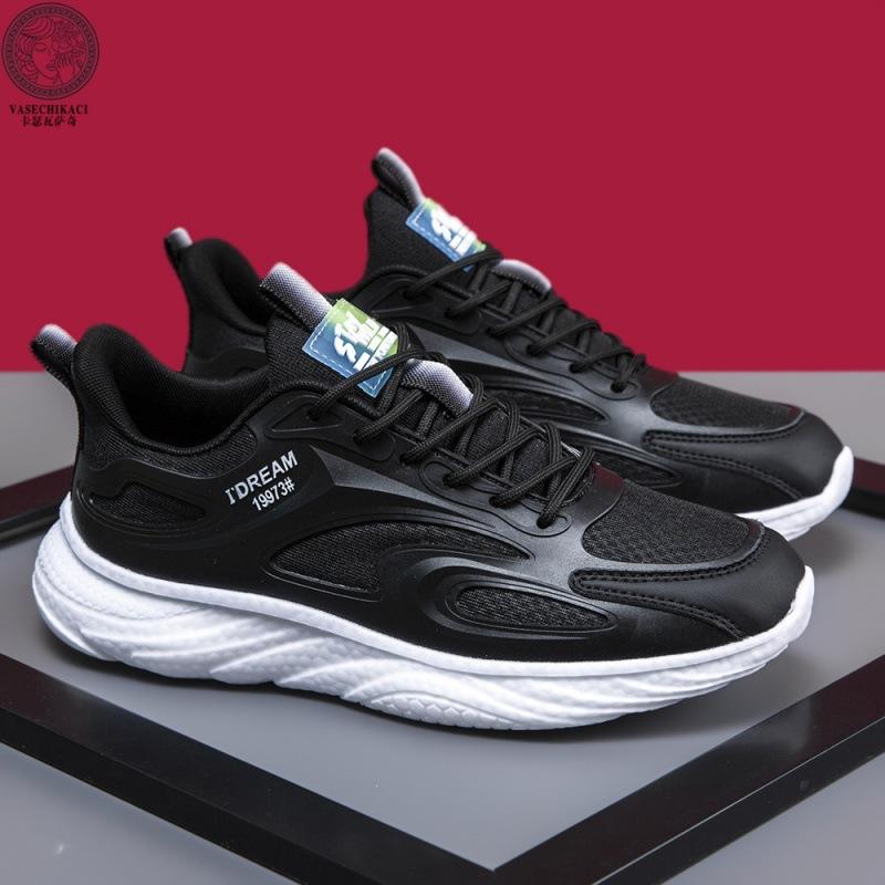 

Classic couple casual shoes 2024 men s and women s new trendy thick soled lightweight and comfortable running sports shoes 36 чорний