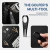 2PCS Foldable Design Golf Divot Tool Aluminum Alloy Shell Golf Fork  Golf Course Care