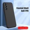 Black Phone Case For For Samsung Galaxy S23 S24 S25 Ultra S22 Plus S21 Fe A06 A16 A26 A36 A56 A07 A17 Soft Back Cover Case