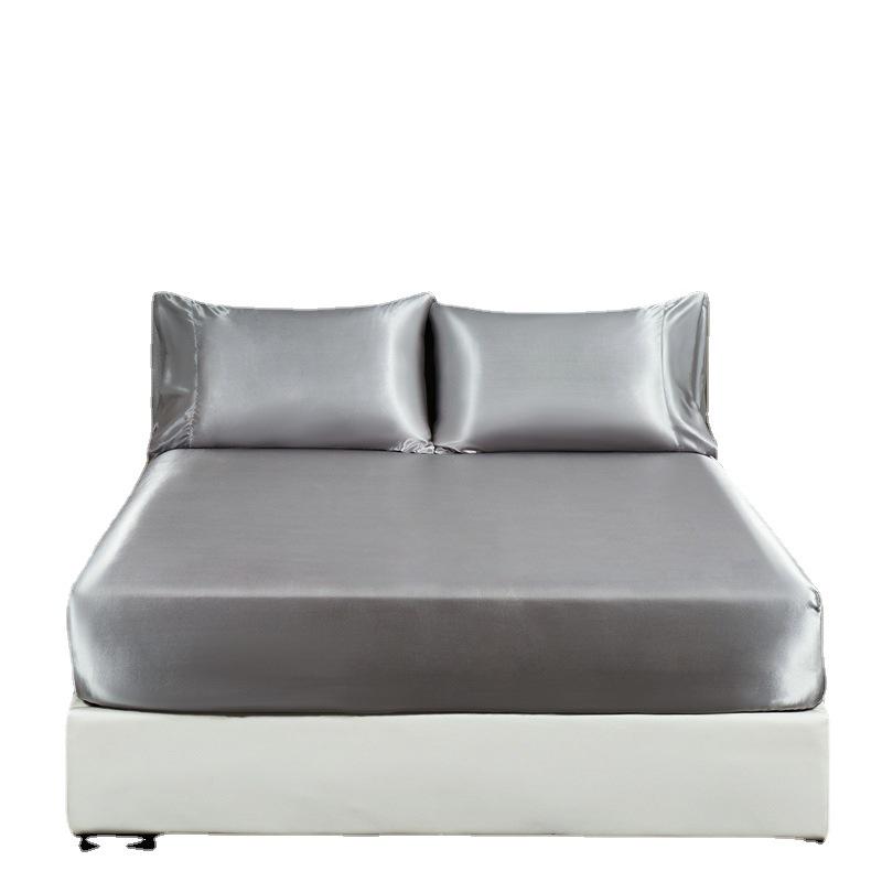 Silk Satin Cool Touch Fitted Sheet & Pillowcase Set