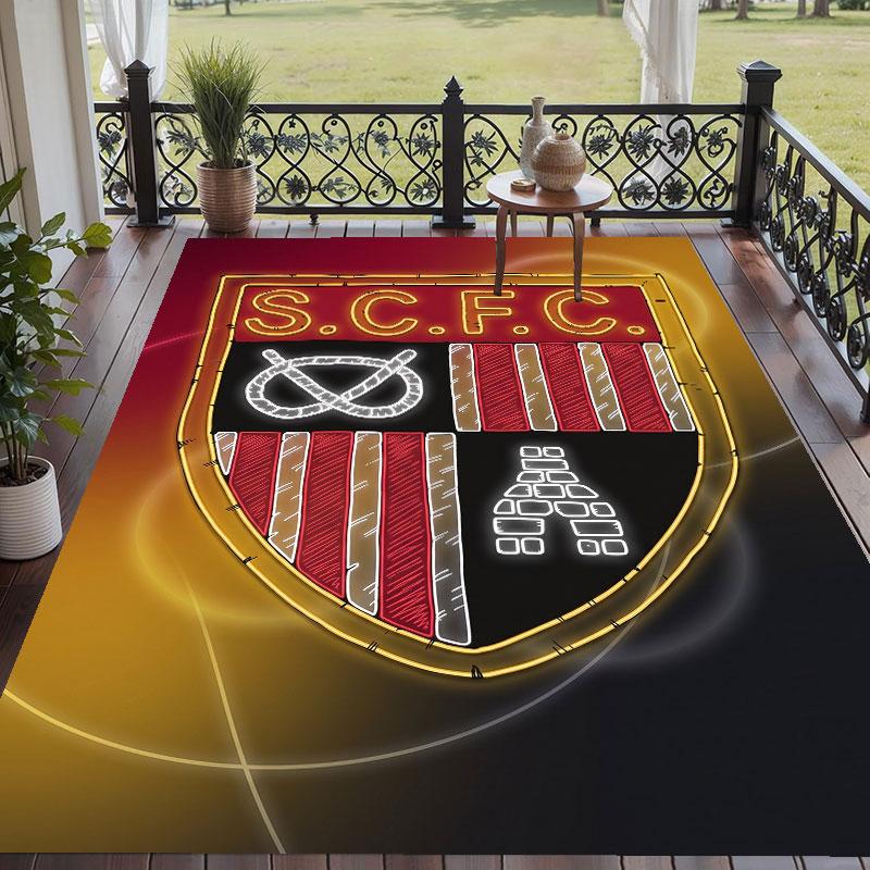 Soft Floor Carpet Stoke City Football Pattern Area Rug Decorative Mat For Home Room Decoration