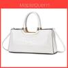 Stone Pattern Tote Bag For Women With Pu Material And Inner Pockets For Daily Use