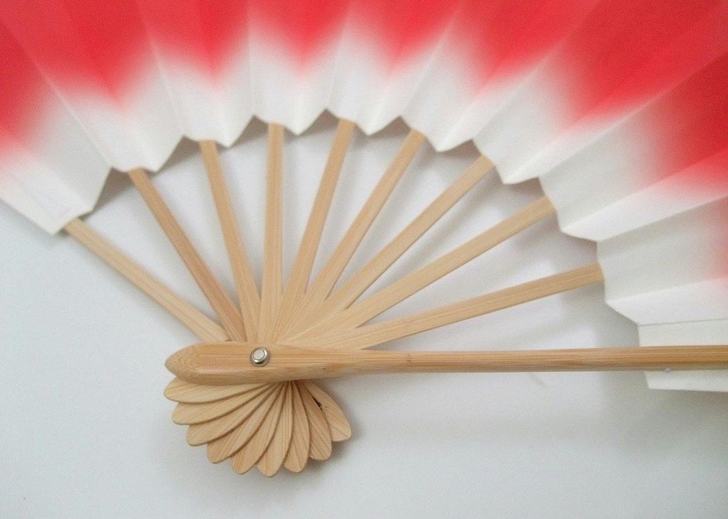 Kimono Blurred Dance White inches Made in For and festival dancing [Asakusa Market] Fan, Bamboo, 9.5 [Red, Japan] lessons, dance,