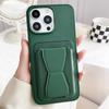 Luxury Wallet Card Slot Folding Invisible Bracket Leather Shockproof Phone Case for iPhone 15 Pro Max 13 12 14 Pro Max Cover