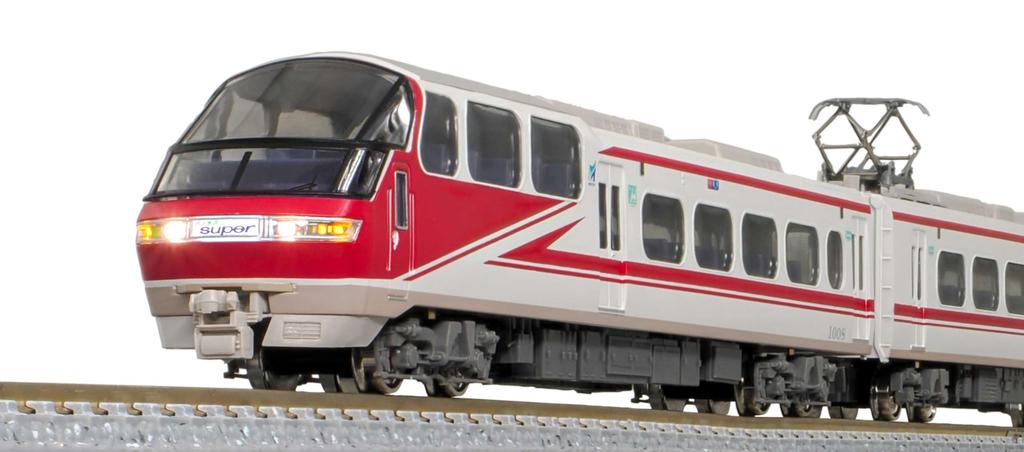 Green Max N Gauge Meitetsu 1000 Series Panorama Super All Special Car Additional Set No Power 31943 Railway Model Train 4-Car