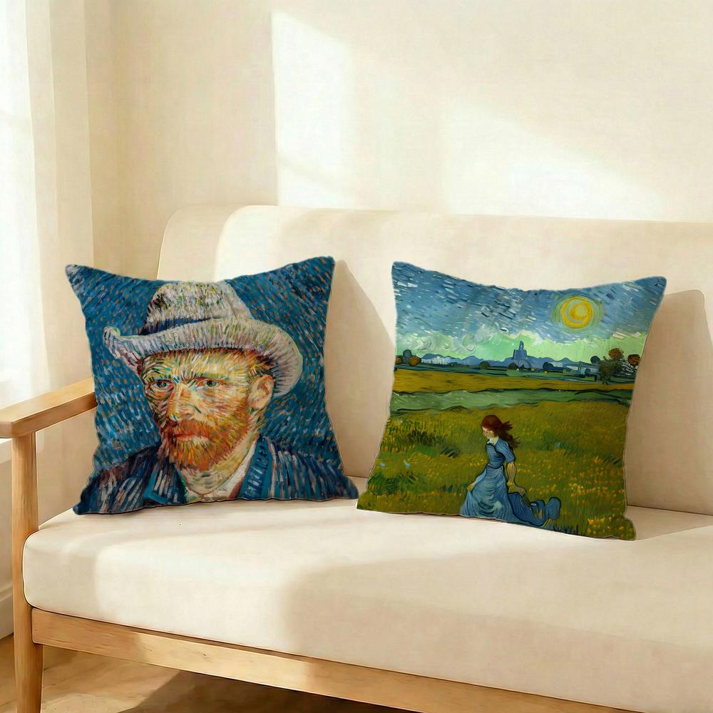 Art Van Gogh Cushion Cover Decorative Cushions Covers Cover Sofa X Pillow Piece X X Pillowcase