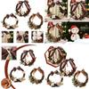 Stunning Christmas Rattan Wreath Garland For Front Door And Wall Decor With Pinecones