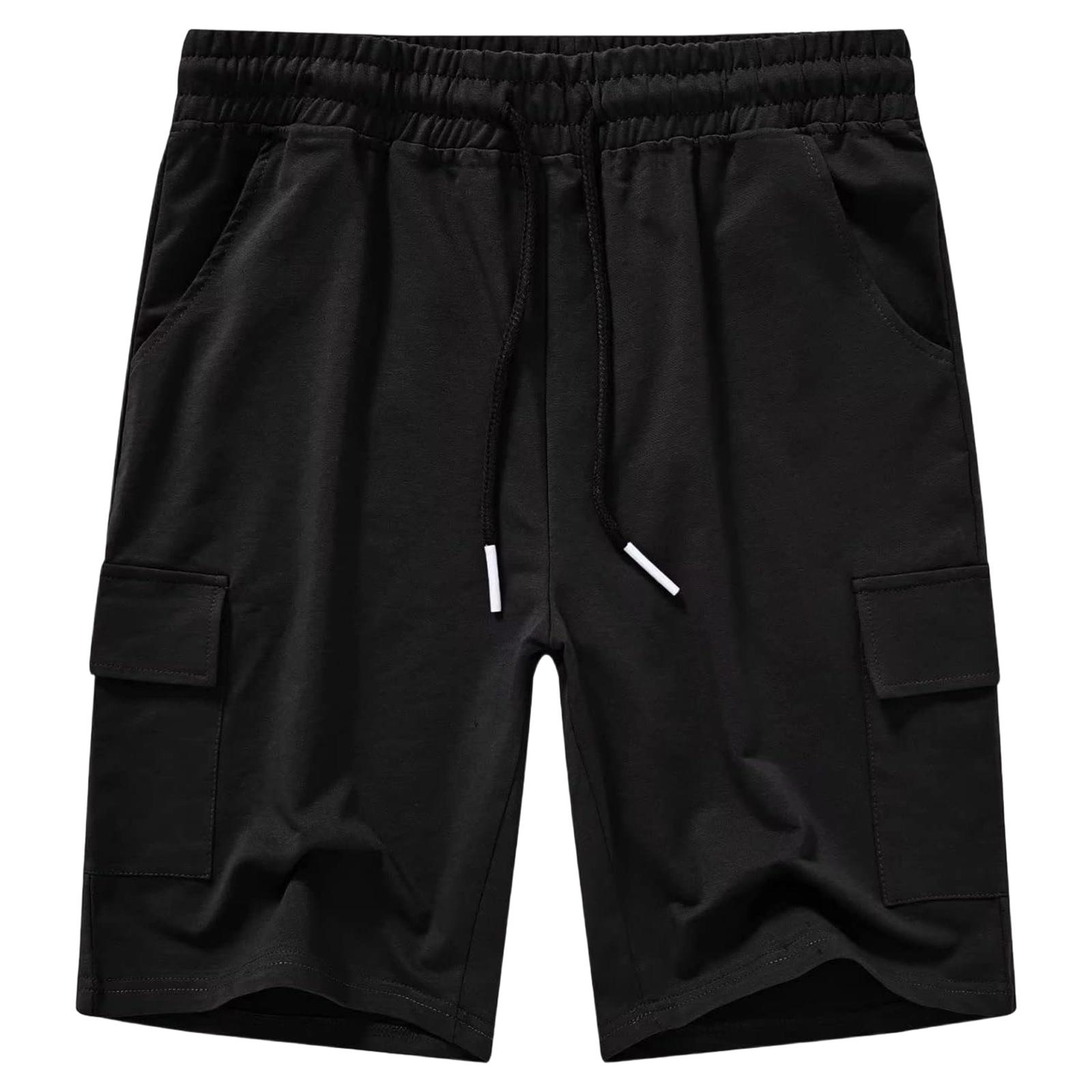 

Men s Retro Breathable Pants With Pockets And Work- Five-pocket Pants L чёрный