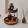 Cosmetics Storage Box Aroma Diffuser Tray: Key, Perfume, and Iron Rack for Dressing Table, Entrance, or Washstand