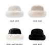 Imitation Fur Beanie Hat Knitted Hat Winter Plush Hat Cute Plush Bucket Hat  Streetwear