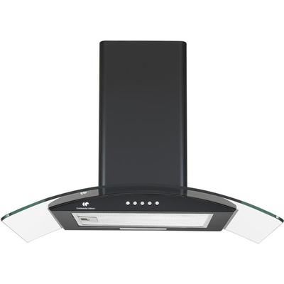 Cappa decorativa - CONTINENTAL EDISON - CEH60GB2 - Classe A - 60 x 47 x 50,84 cm - Nero / Vetro