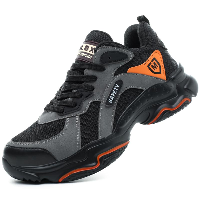 Man Safety Shoes Puncture-proof Work Sneakers Lightweight Work Shoes Men Steel Toe Shoes Safety Boots Indestructible Shoes