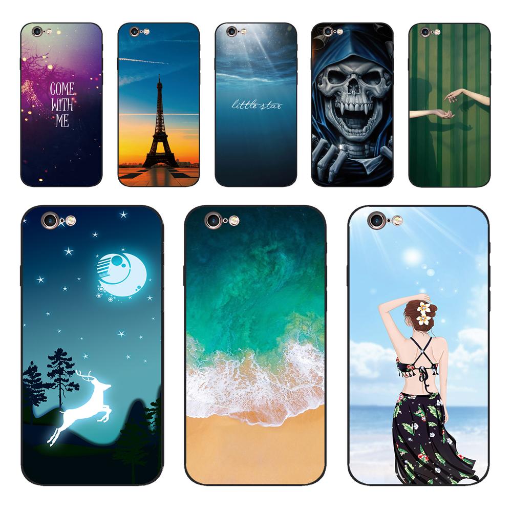 Case For iPhone 5 5s SE Case Cover Silicone TPU Cartoon Pattern Coque for iPhone 6 6s Case Cover Coque for iPhone 6s 5 S Fundas