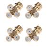 Hicello Brass Fountain Nozzle Sprinkler Heads for and Other Water Spray Irrigation Systems 8-Piece 1/2" Heads, Multi-Direction Gardening, Lawns,