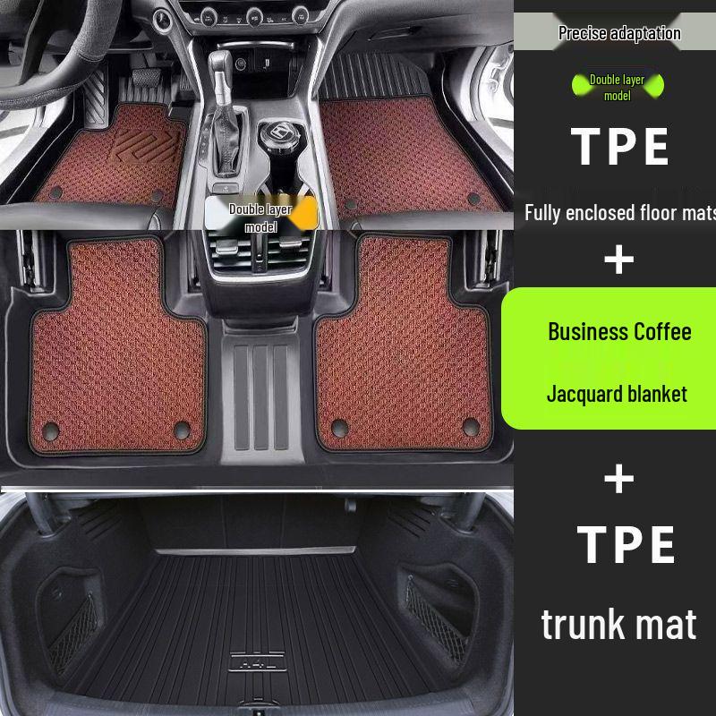 Volkswagen Passat Car Floor Mats: TPE Material, Surround Design, Door Sill Protection, Fits 19-26 Models, Eco-friendly