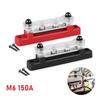 Power Distribution Block Bus Bar 4 Stud M6 Posts 48V 150A Terminal Block for Caravans Truck Boat Car