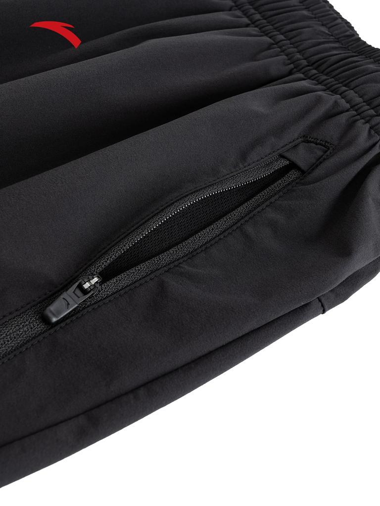 Anta Ice Silk Pants | Men's Summer Black Ice Silk Sports Long Pants for Running and Training Straight-Leg Pants