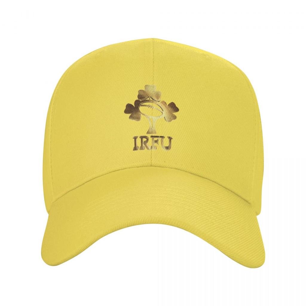 IRFU Ireland Rugby Guld Baseballkeps Solhatt Anime Märke Man Kepsar Hattar för unisex dam