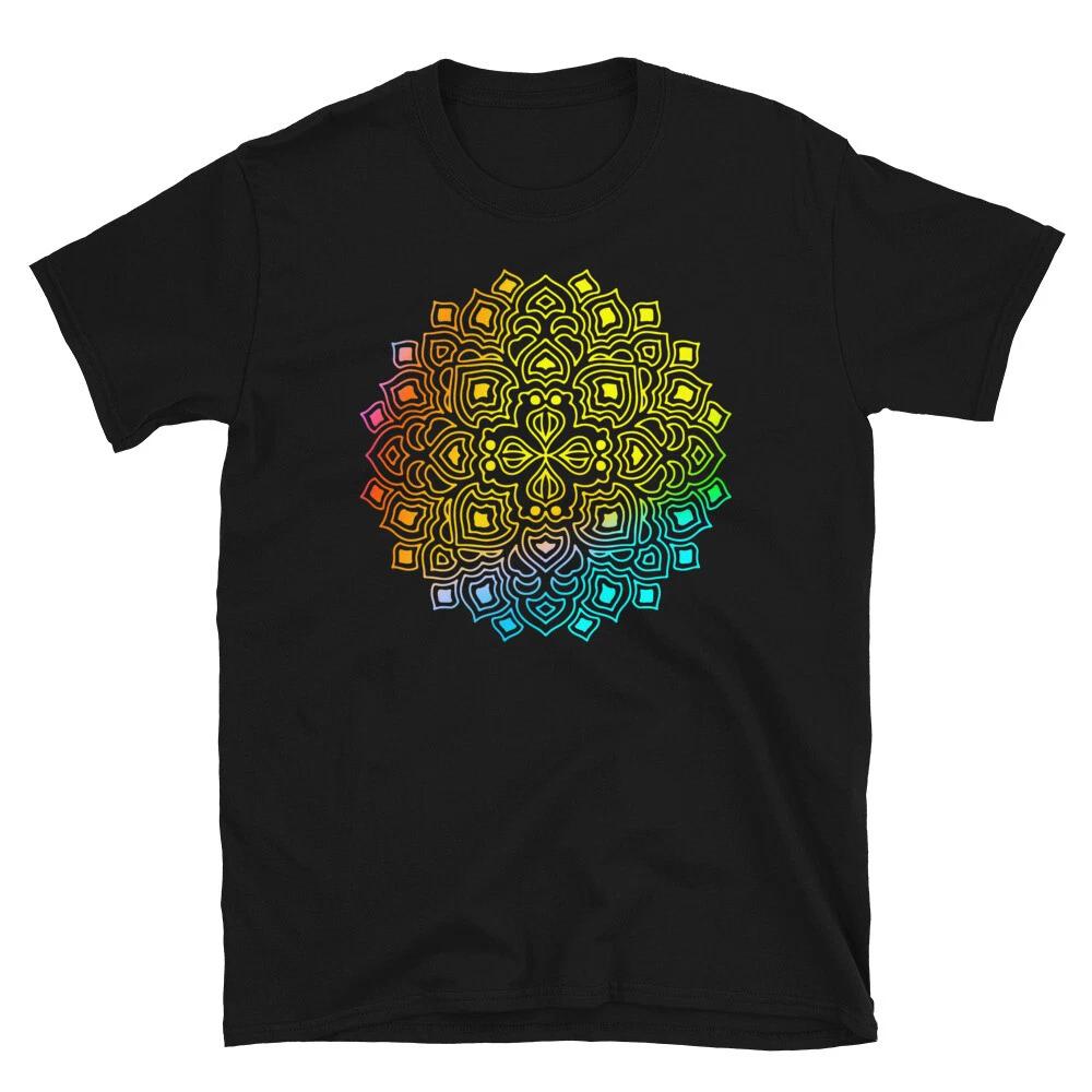 Mandala Peaceful Rainbow T-Shirt S