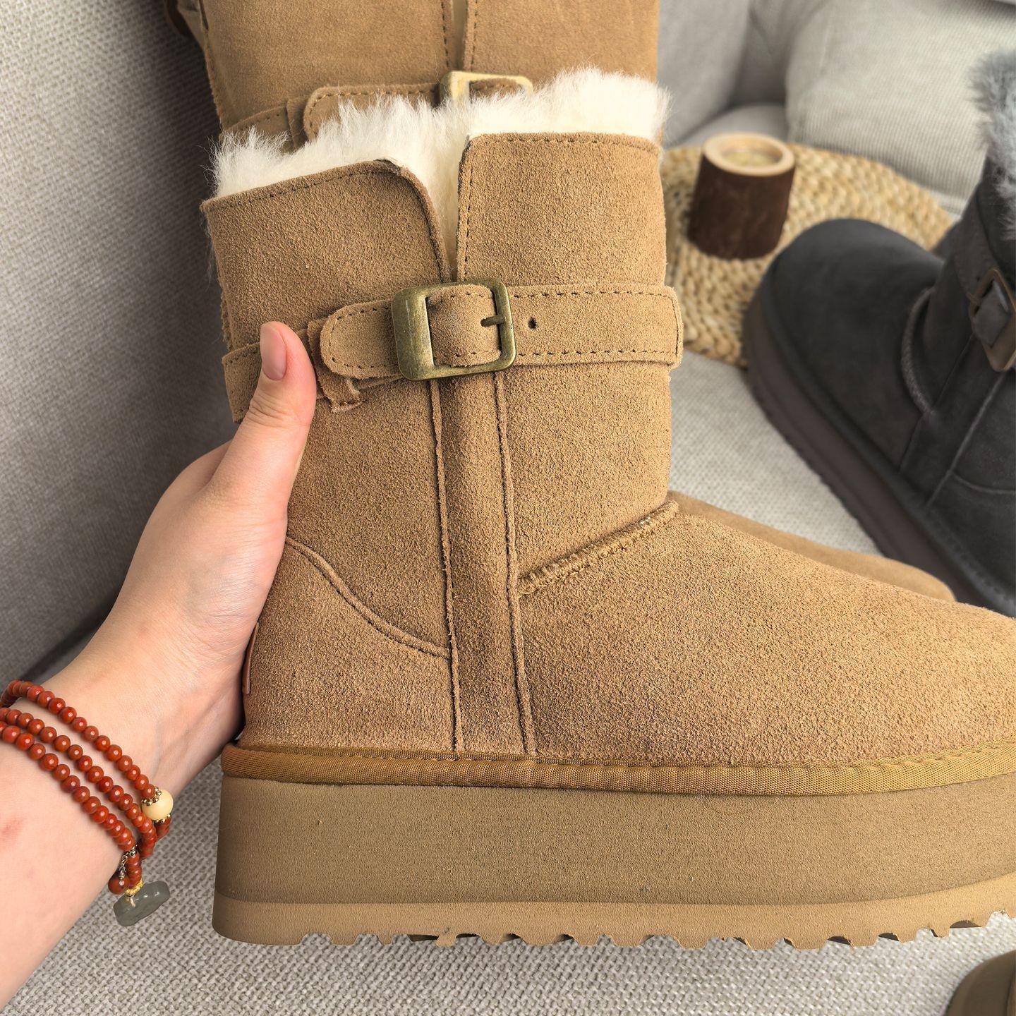 

Женские зимние сапоги из овчины и меха на платформе, сапоги-чулки средней высоты, модная и удобная женская обувь, хлопок s 35