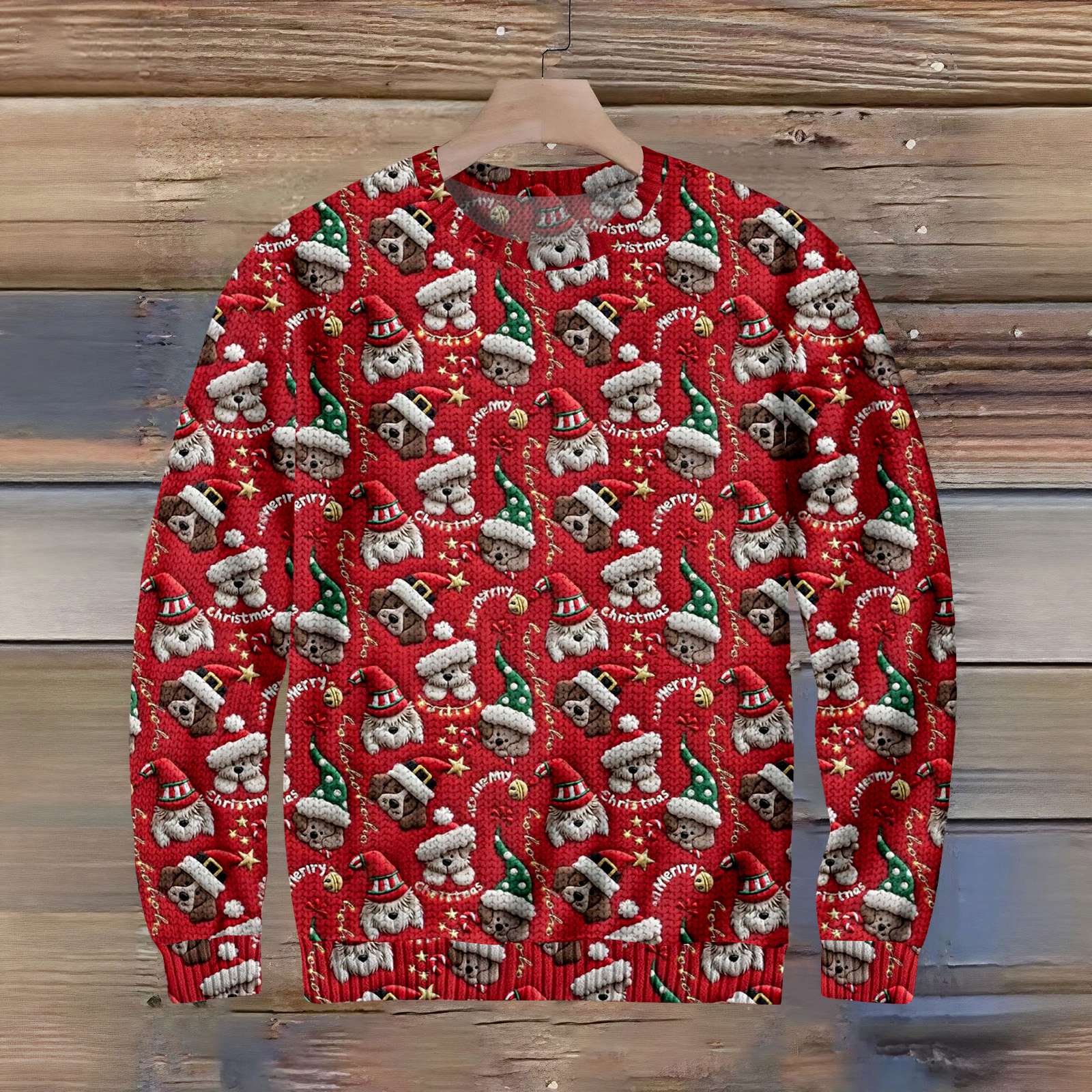 

Смешной рождественский свитер для мужчин и женщин, праздничный пуловер 2025, оригинальная толстовка с круглым вырезом, праздничный подарок S